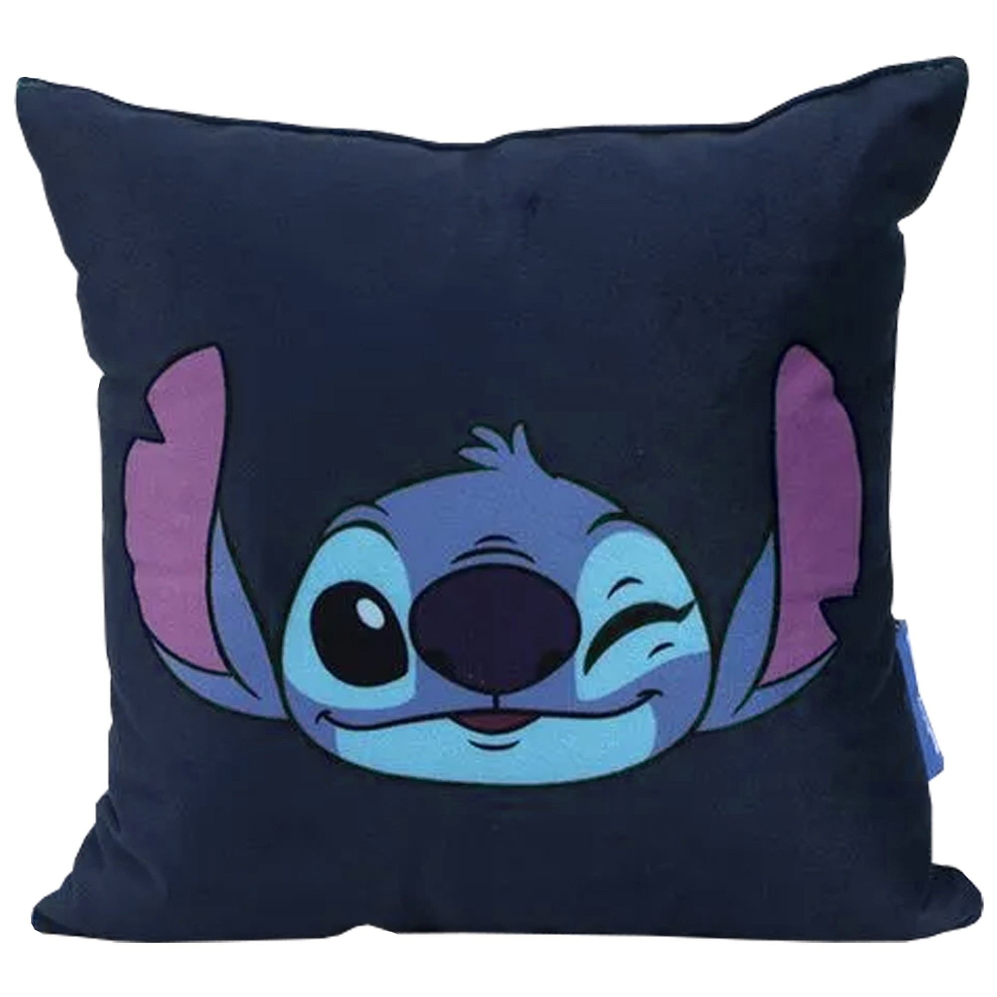 Almofada Fibra Veludo 25X25cm Stitch Oh Yeah Disney Zona Criativa