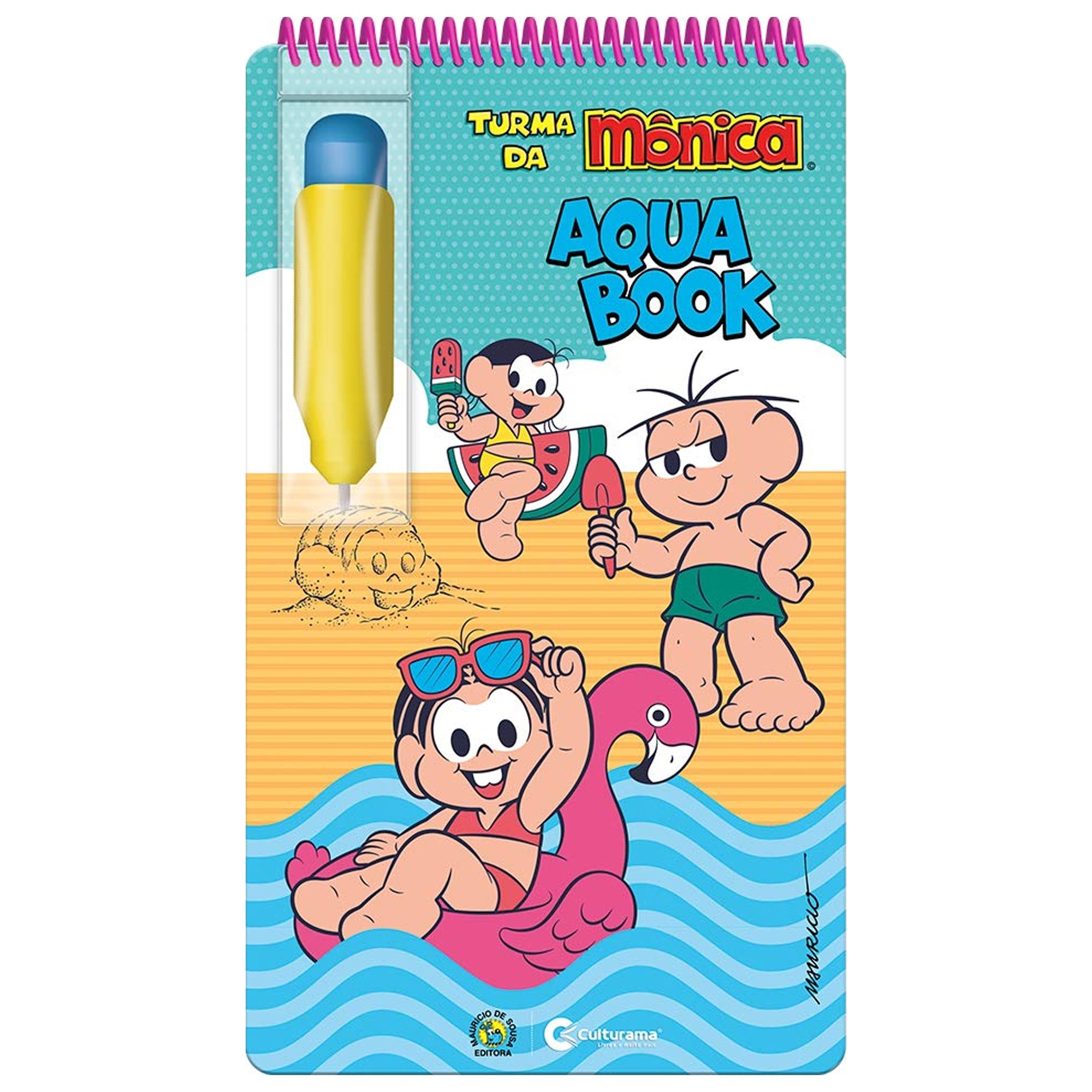 Turma da Monica na piscina Colorir Desenhos da Turma da Mônica Crianças  brincando Cartoons 
