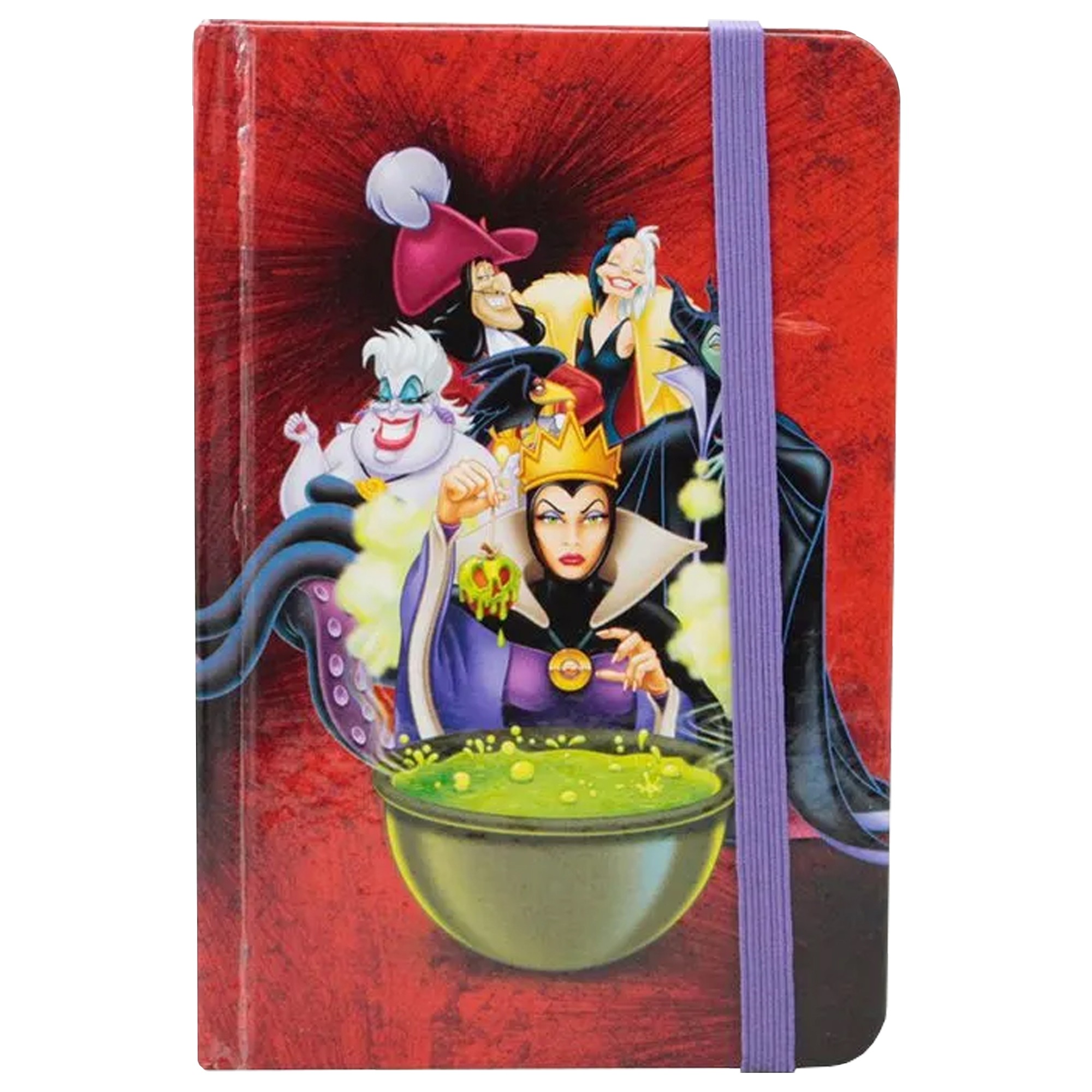 Caderno de Anotações Pautado 14,5X9,5cm 96 Folhas Vilões Disney Zona Criativa