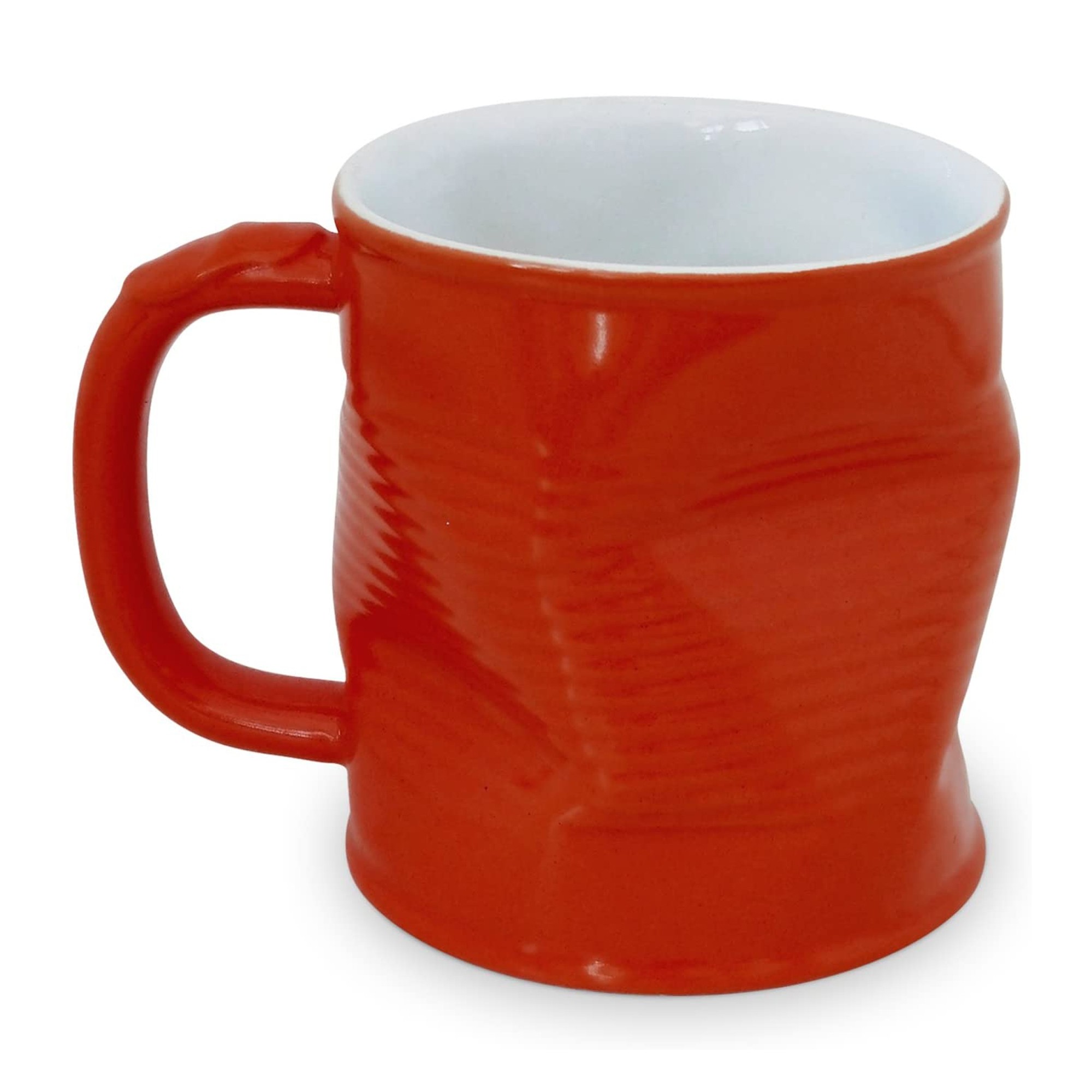 Caneca de Cerâmica 320ml Lata Amassada Vermelha MondoCeram