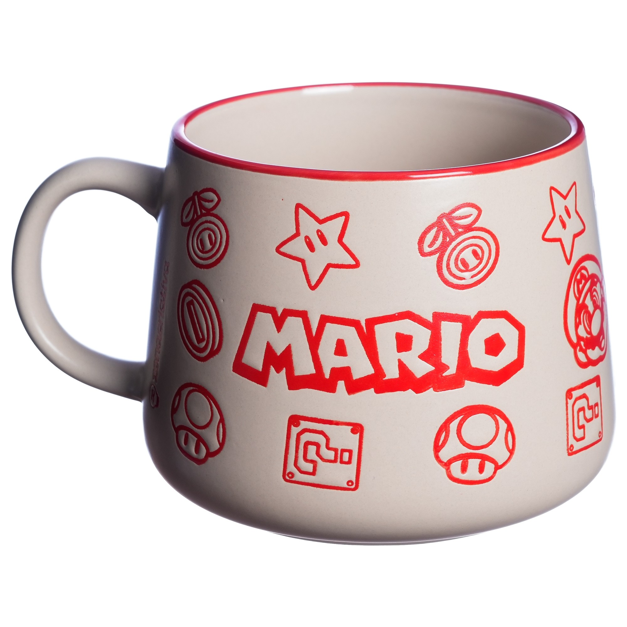 Caneca de Cerâmica Moma 500ml Super Mario Zona Criativa