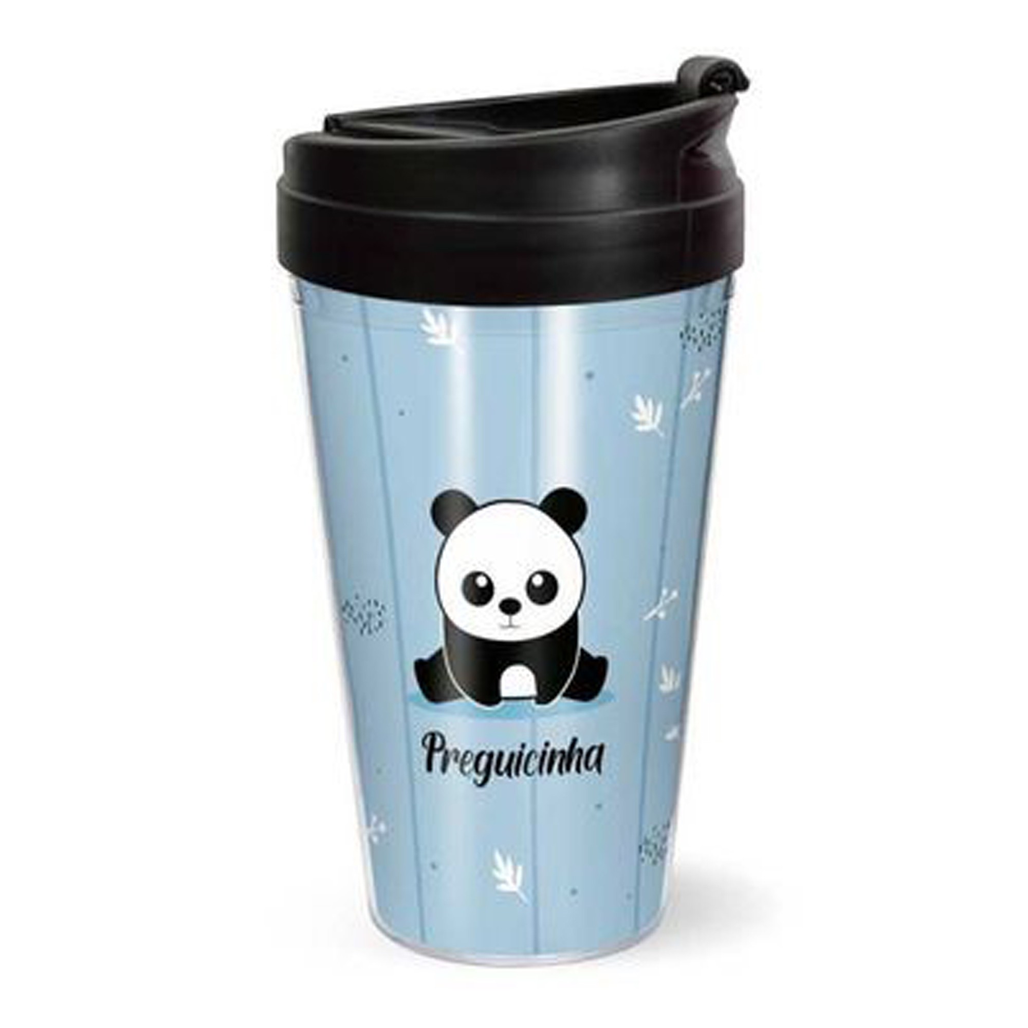 Copo Plástico para Viagem 450ml Panda Preguicinha Sude