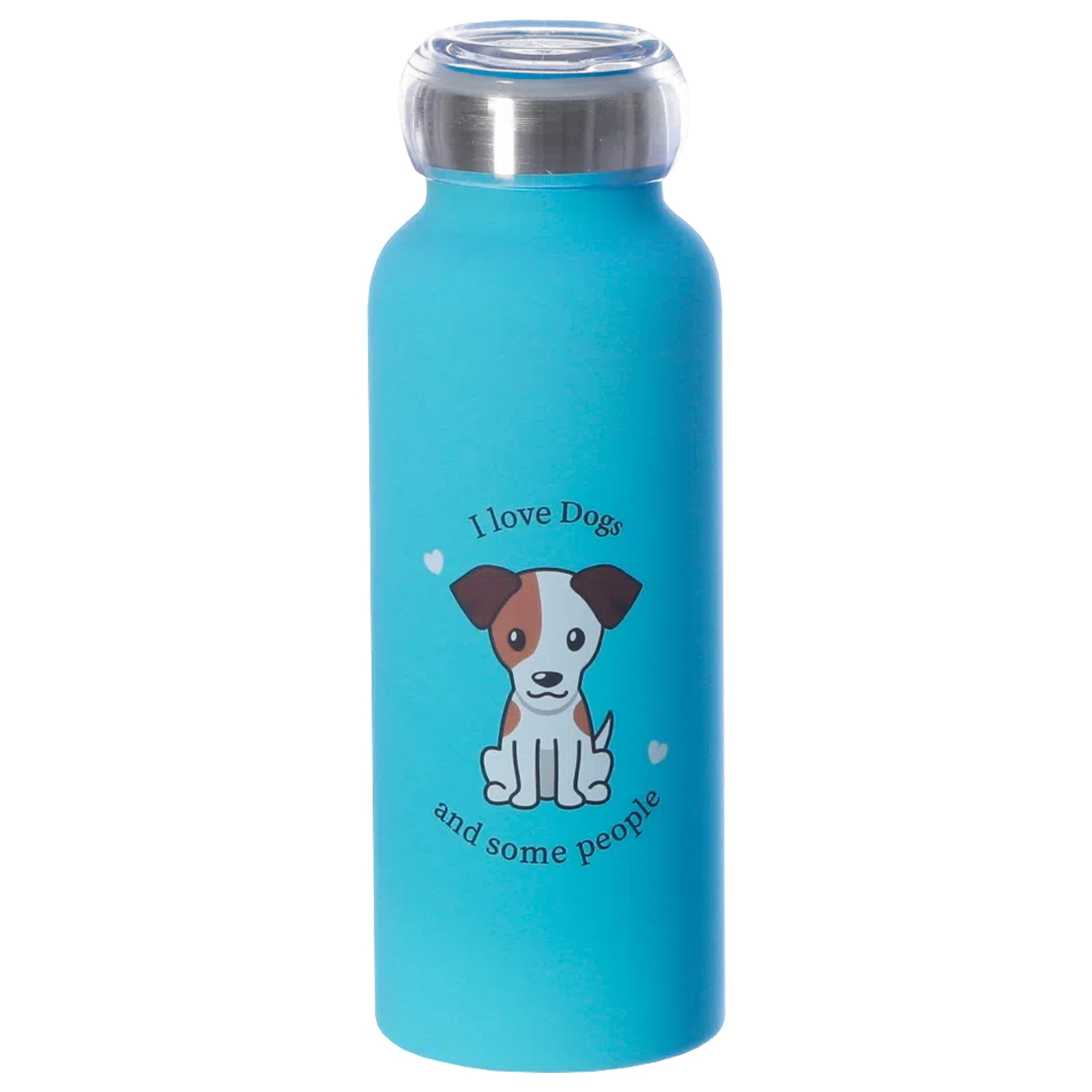 Garrafa de Aço Inox Bubble I Love Dogs And Some People 500ml Zona Criativa