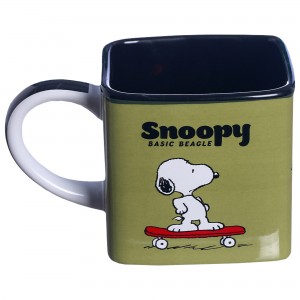 Caneca de Cerâmica 300ml Quadrada Snoopy Basic Beagle Zona Criativa