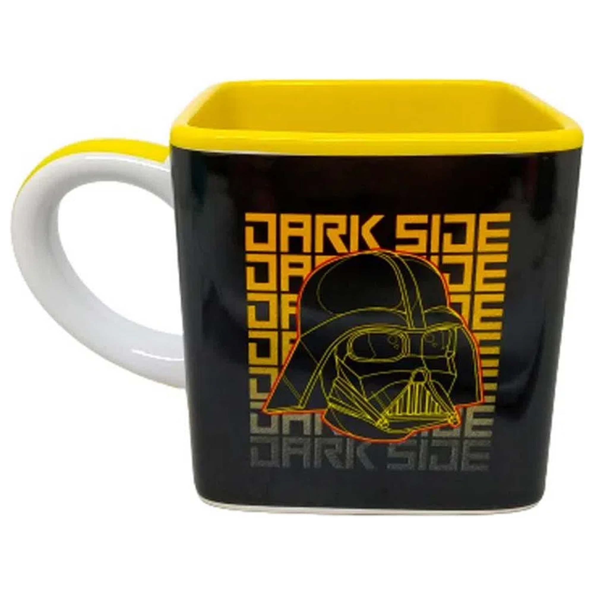 Caneca de Cerâmica Quadrada 300ml Dark Side Star Wars Zona Criativa