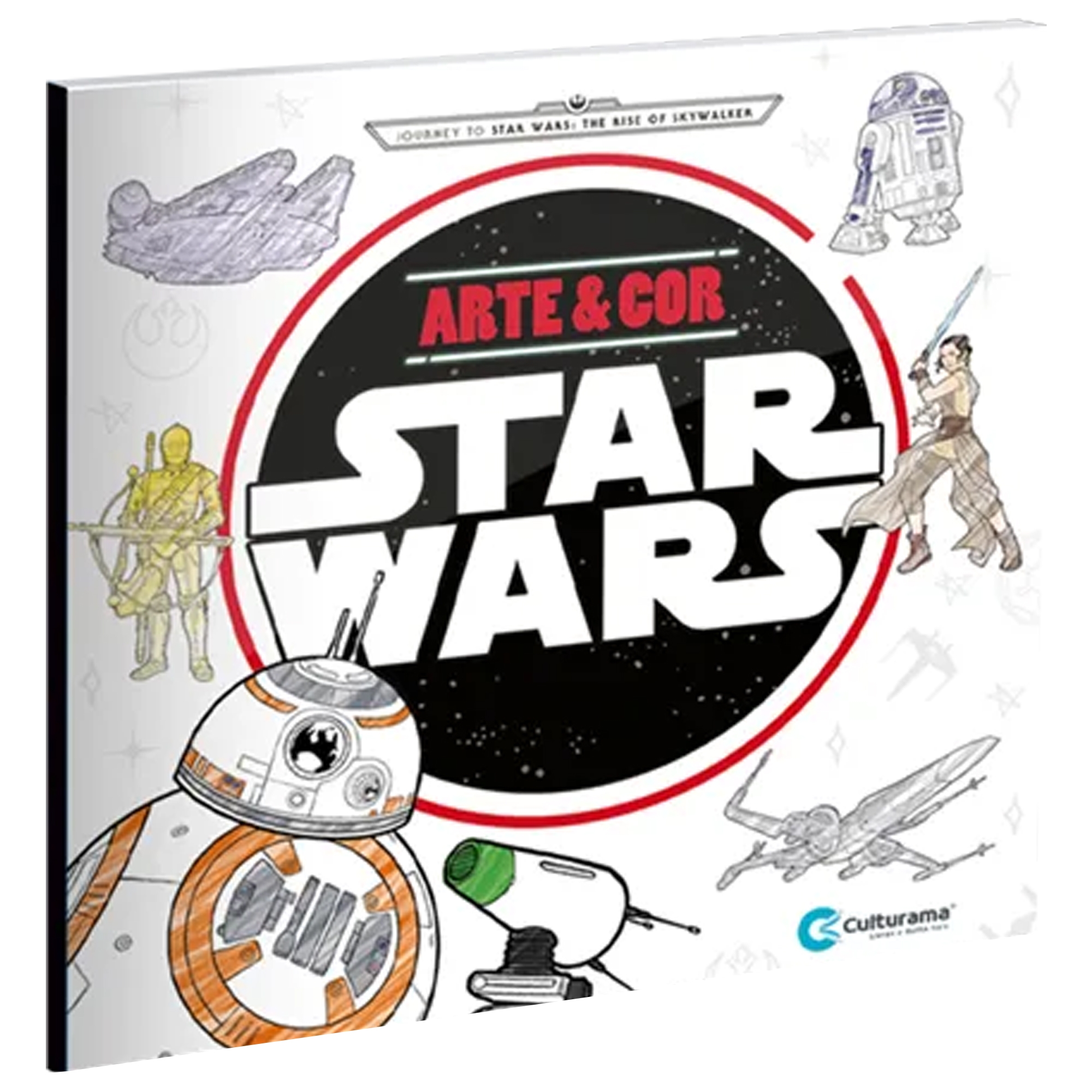 Livro Arte e Cor 36 Páginas Star Wars Culturama